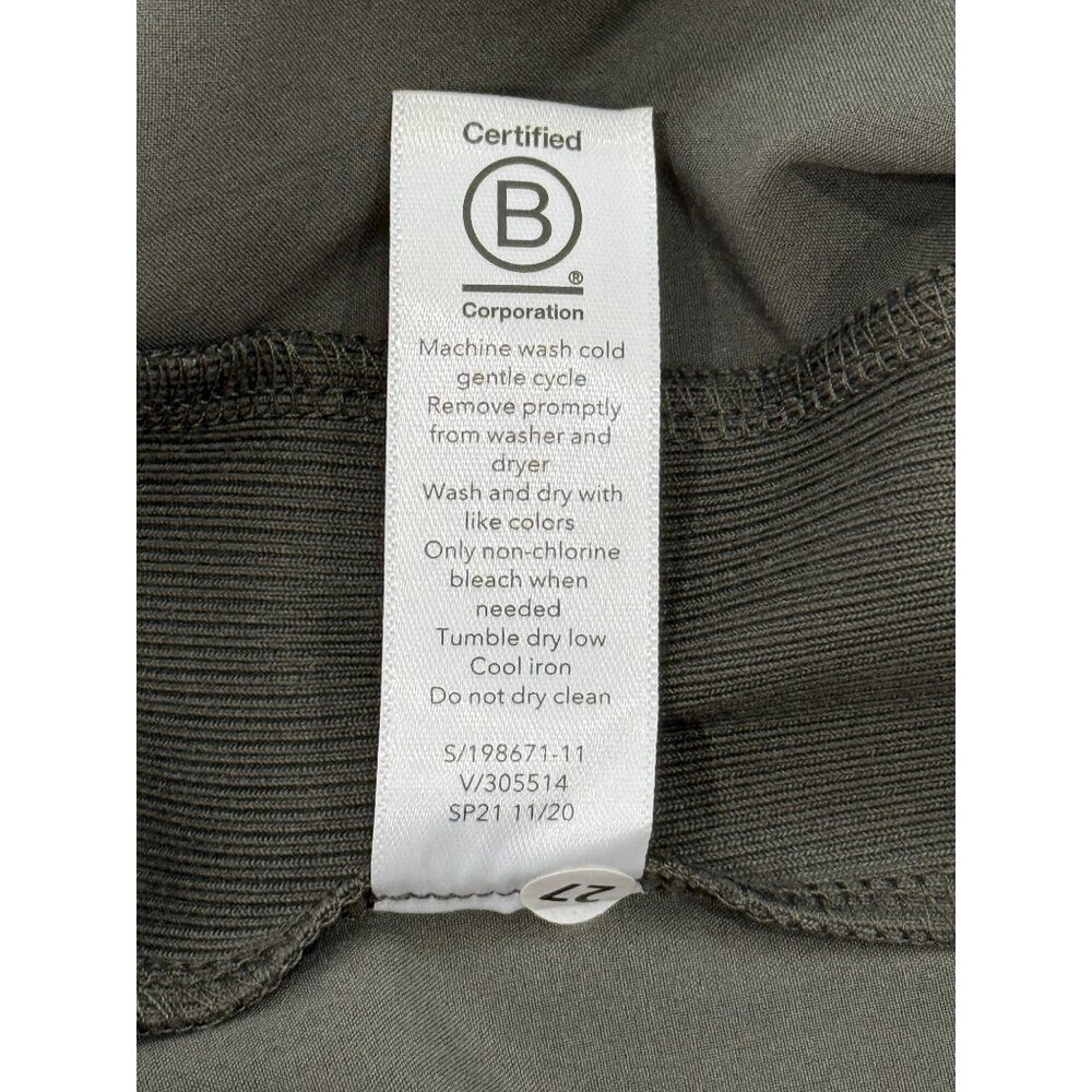 Athleta Brooklyn Ankle Pant Olive Green Elastic Waistband Womens Size 24 NEW - Picture 10 of 10